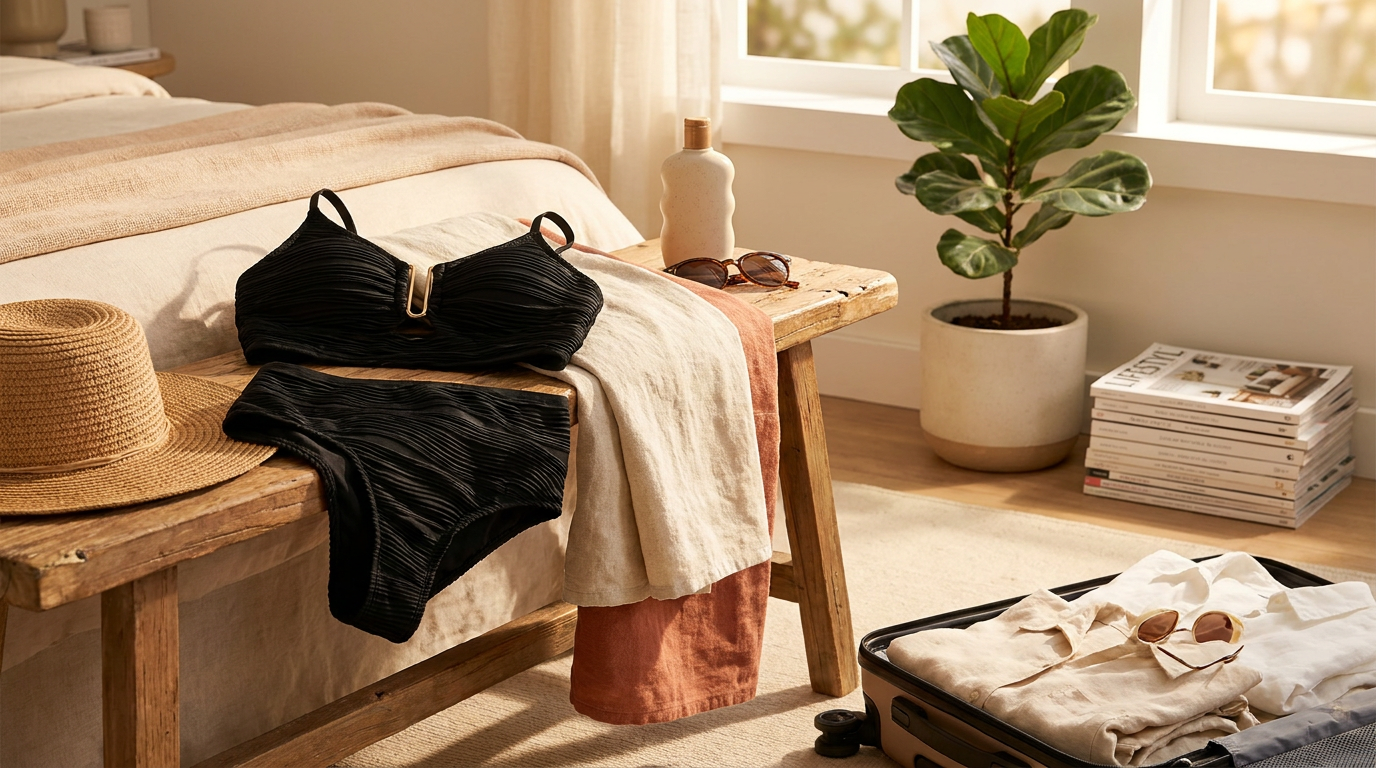 Why choose a U-Wire Cutout High Waisted Textured Swimsuit?
