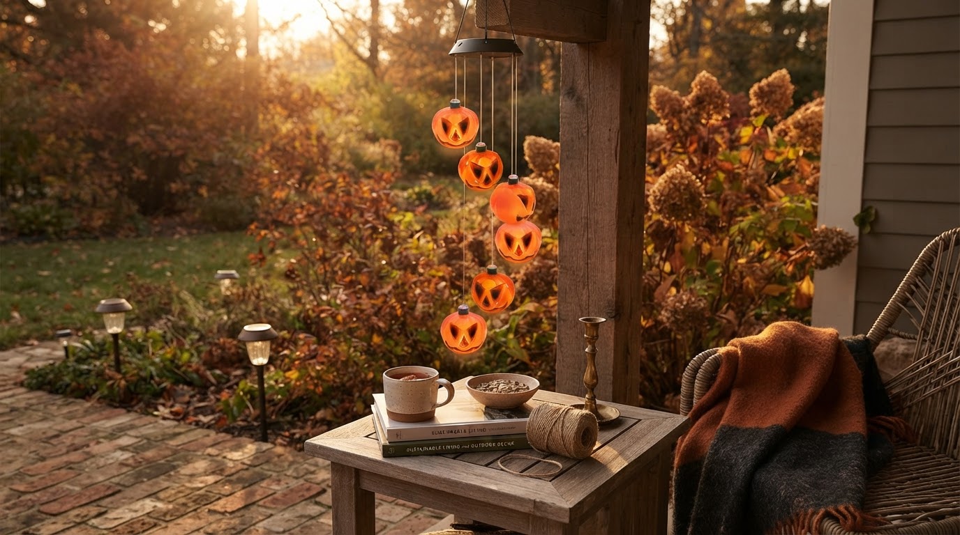 Optimizing Fall Porch Solar Lights with Solar Pumpkin Chime
