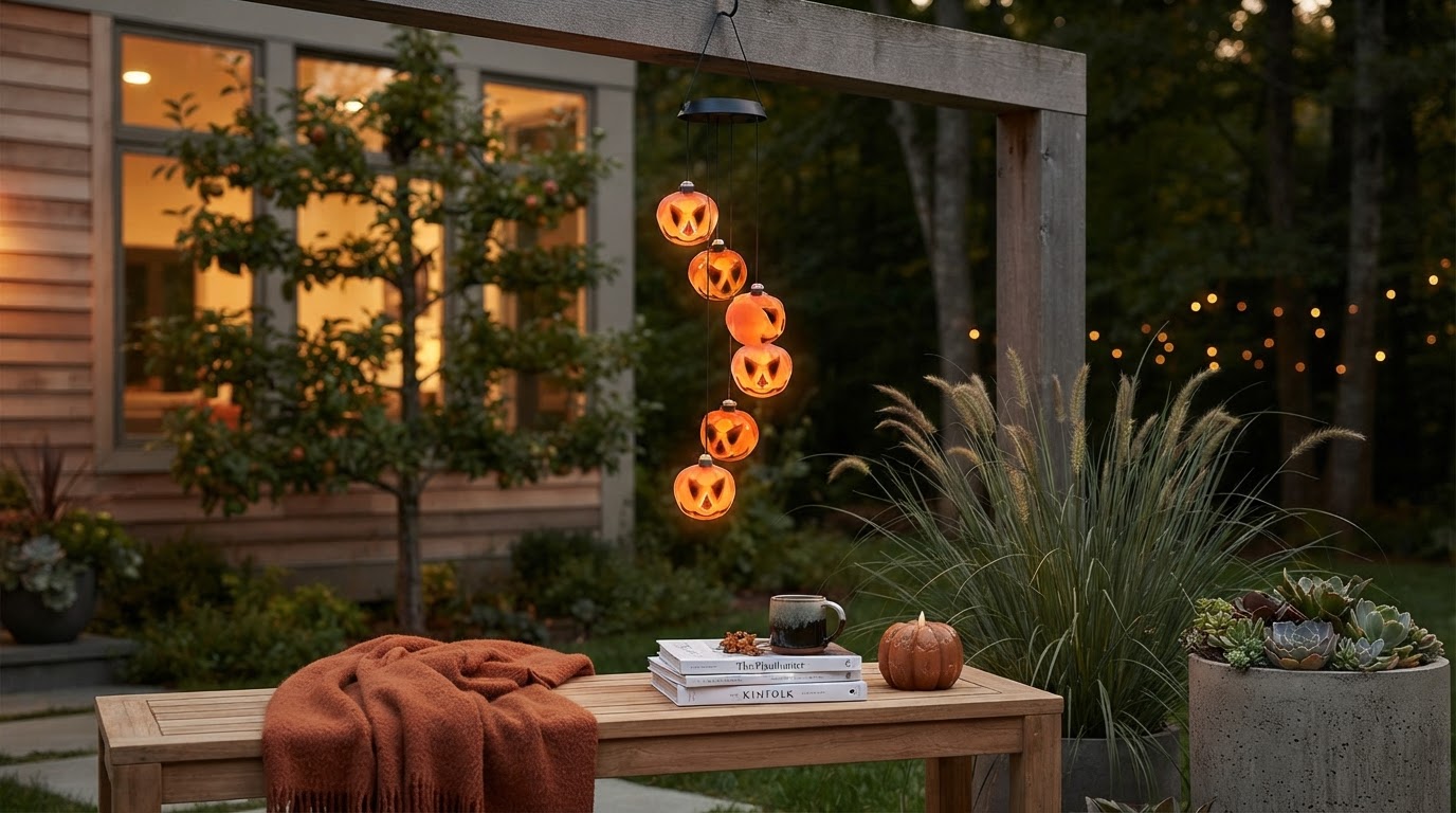 Integrating Solar Pumpkin Chime Decor into Modern Landscapes