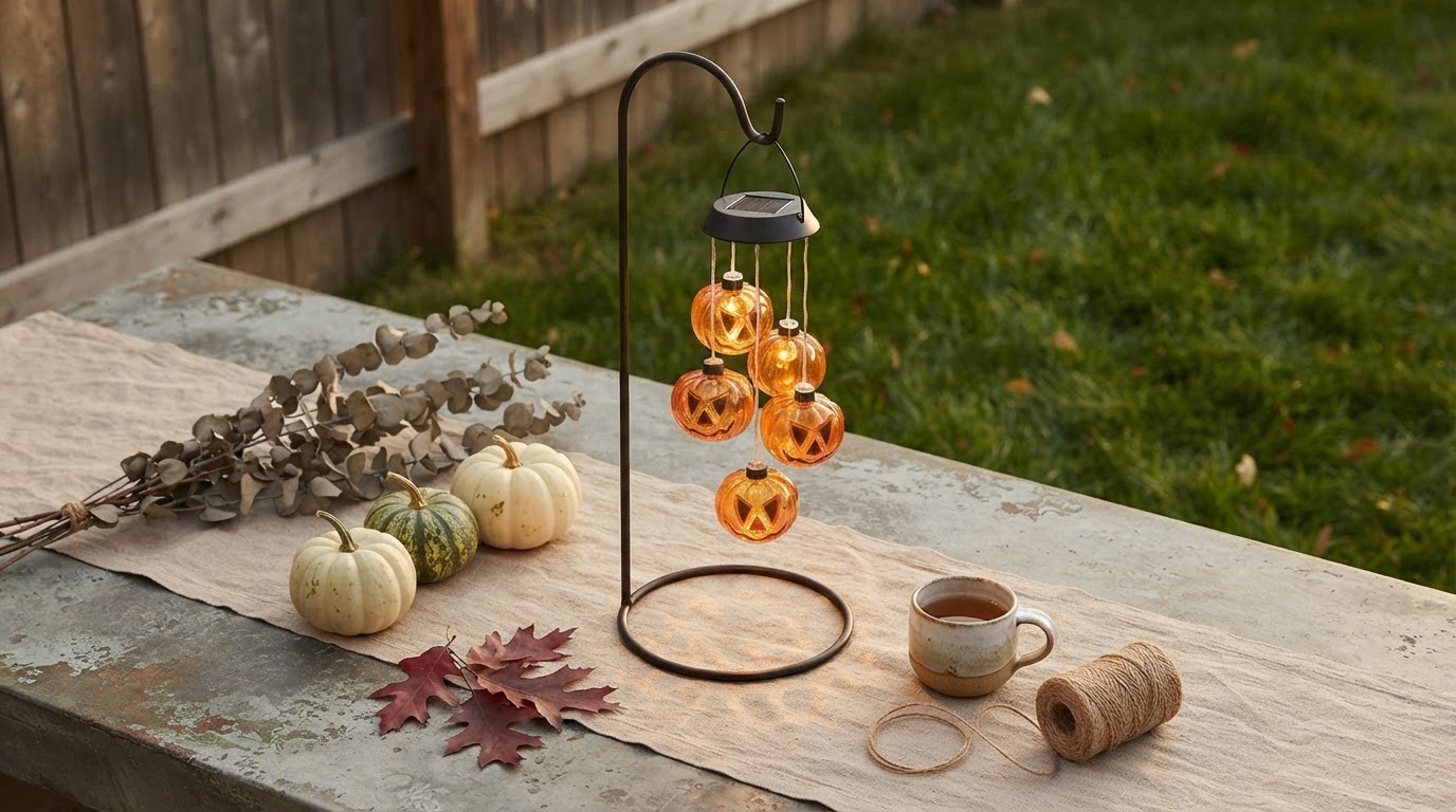 Integrating Solar Pumpkin Chime into Sustainable Halloween Decor