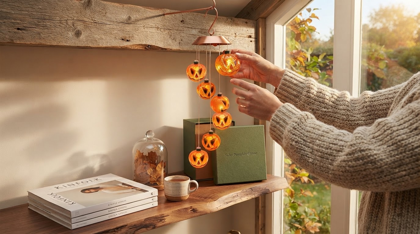 Do pumpkin solar wind chimes work in autumn weather?