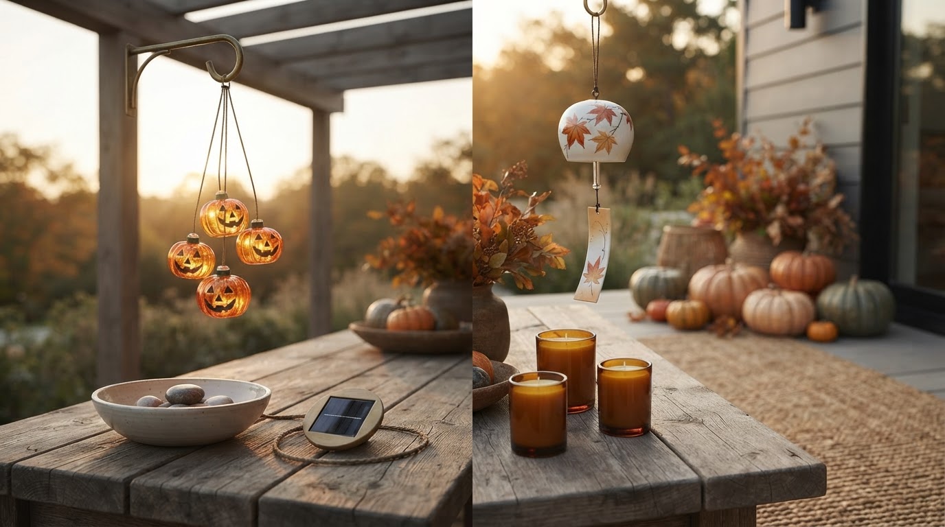 Solar Pumpkin Chime Comparison for Seasonal Decor