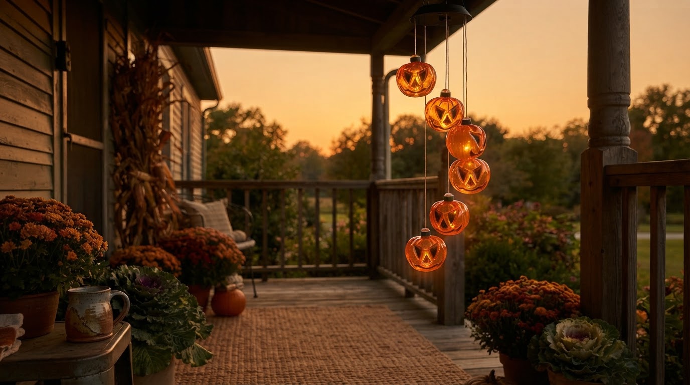 Do Solar Pumpkin Chimes work for fall porch solar lights?