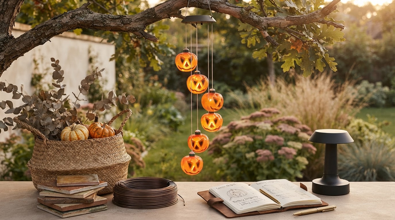 Solar Pumpkin Chime Performance in Outdoor Hanging Kits
