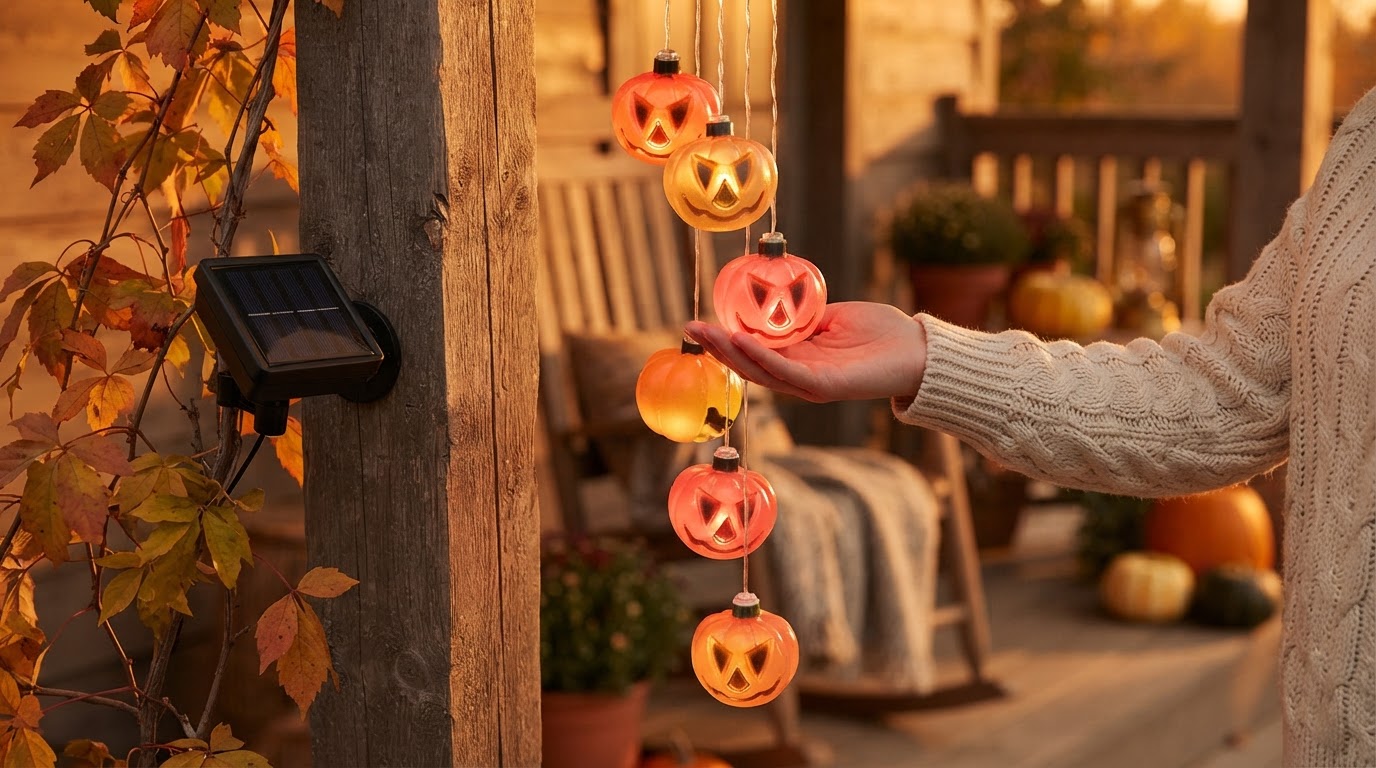 Why Choose Solar Pumpkin Chime for Porch Decorations?