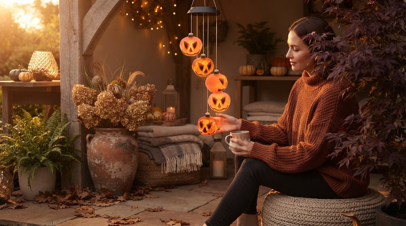 How does the Solar Pumpkin Chime perform in fall weather?