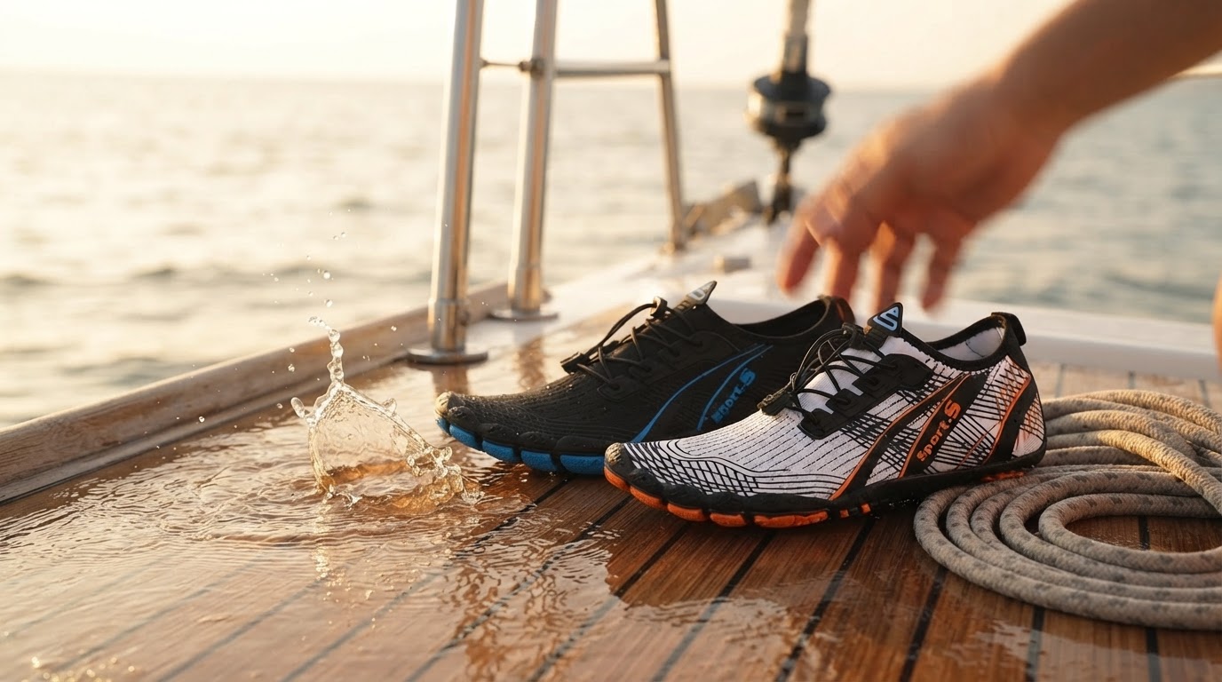 Aqua Stride Shoes and Non-Slip Boat Deck Safety
