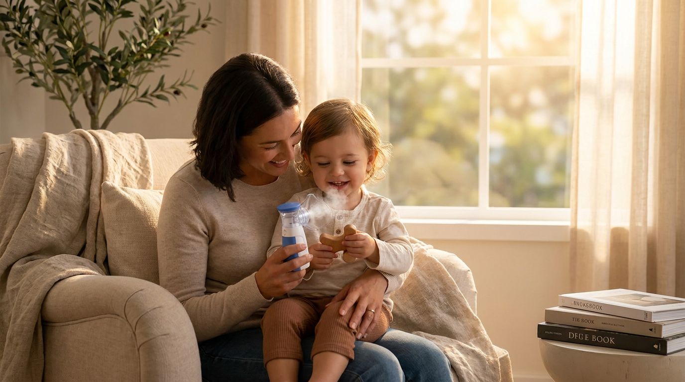 Managing Pediatric Care with Portable Smart Nebulizer Humidifier