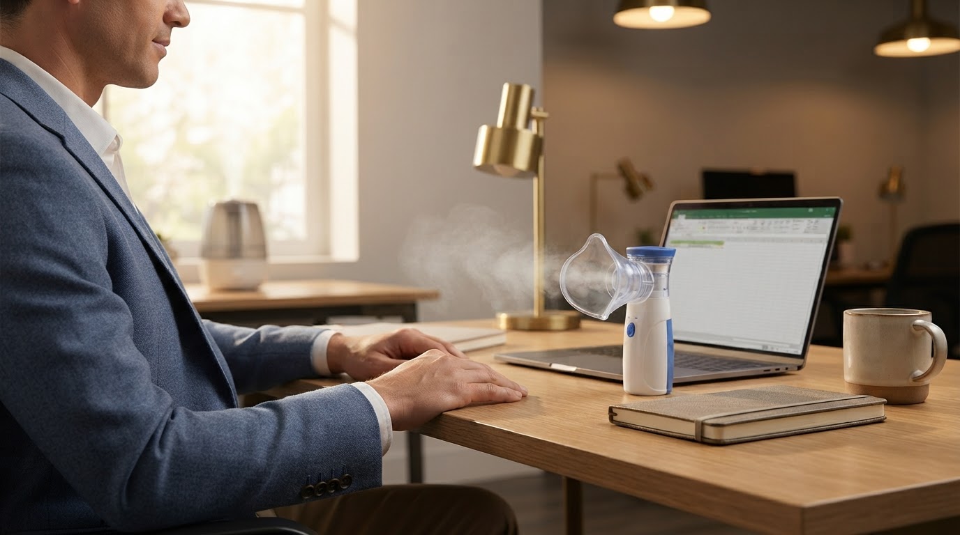 Is the Portable Smart Nebulizer Humidifier silent for office?