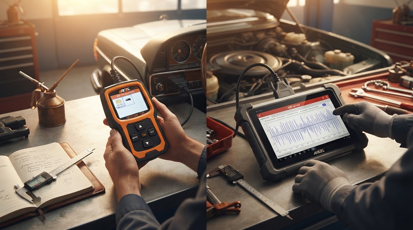 Using Car Engine Scanner for ABS and SRS Fault Detection
