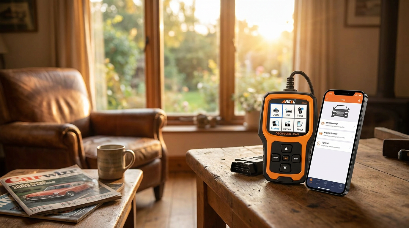 Which iPhone compatible OBD2 adapter works with Car Engine Scanner?