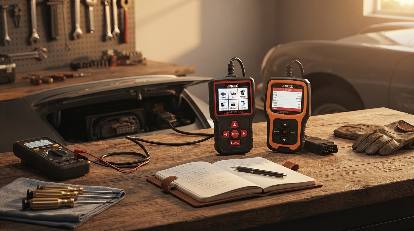 Launch CRP123I Deal vs ANCEL AD410 Hands-on Testing