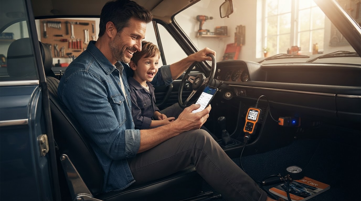 How do I pair a Car Engine Scanner Bluetooth adapter?