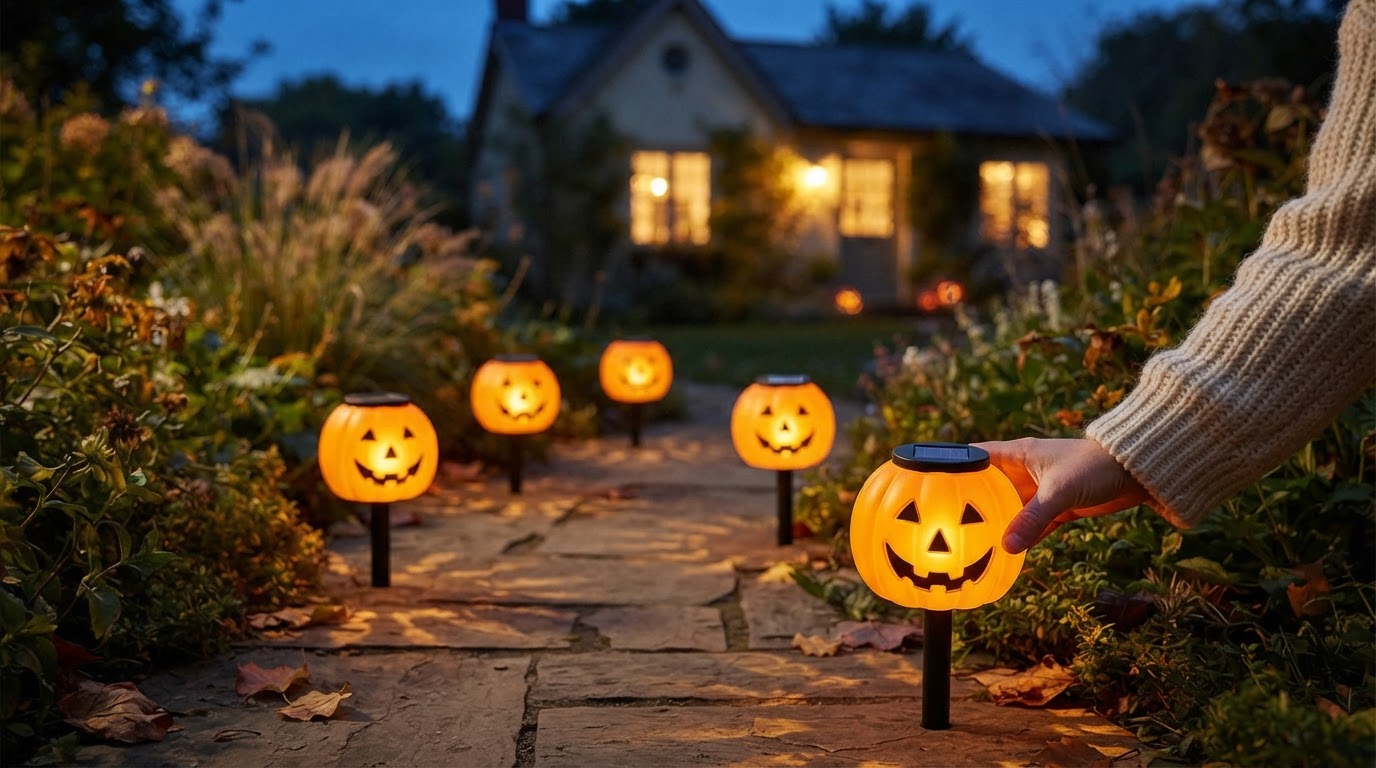 Why choose a solar Pumpkin Stake for garden lighting?