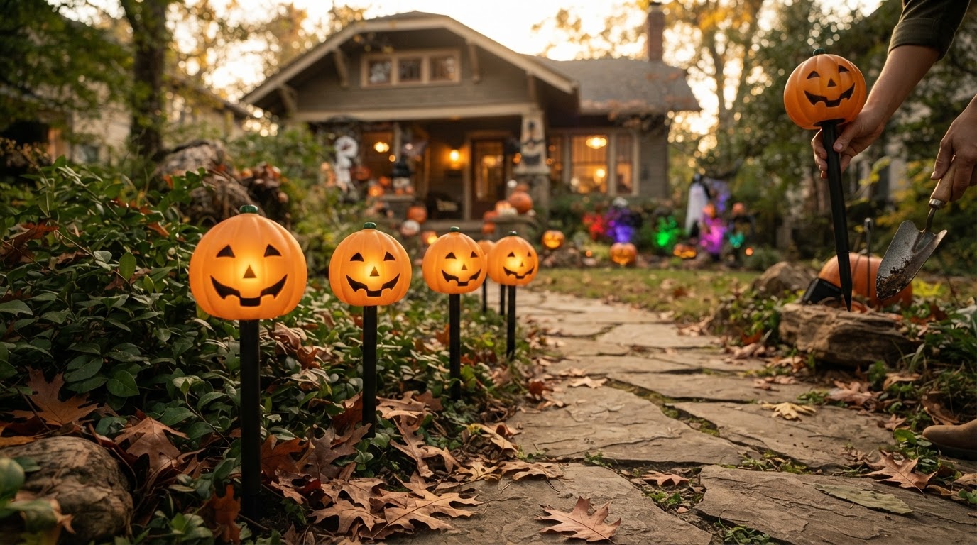 A Field Review of solar Pumpkin Stake Garden Decor