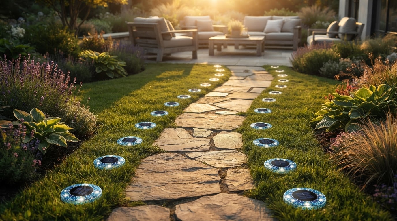 Why Ground-Flush Mosaic Disk Lights Superiorize Lawn Aesthetics