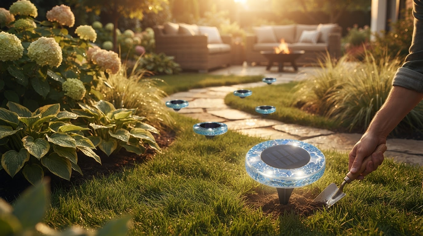 How to Install Solar Ground Disk Lights in 5 Easy Steps