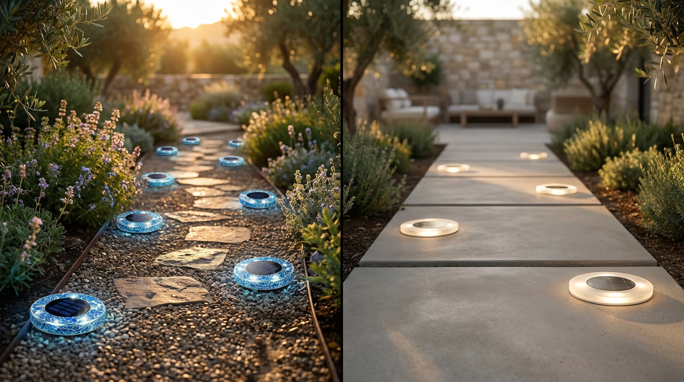 Solar Mosaic Disk Lights and Flat Garden Glass Trends