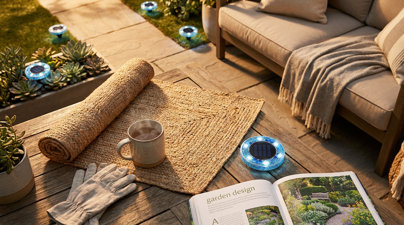 Integrating Solar Mosaic Disk Lights Into Modern Landscape Architecture
