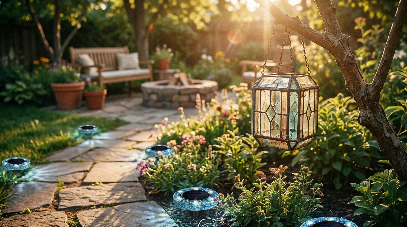 Do Solar Mosaic Disk Lights Outlast Stained Glass Lanterns?
