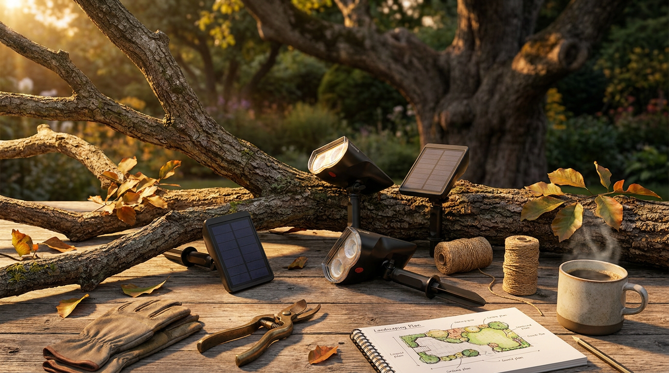 Applying Smart Solar Spotlight Tech to Mature Trees