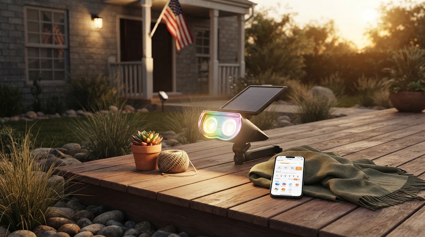 Enhancing Modern Landscaping with Smart Solar Spotlight