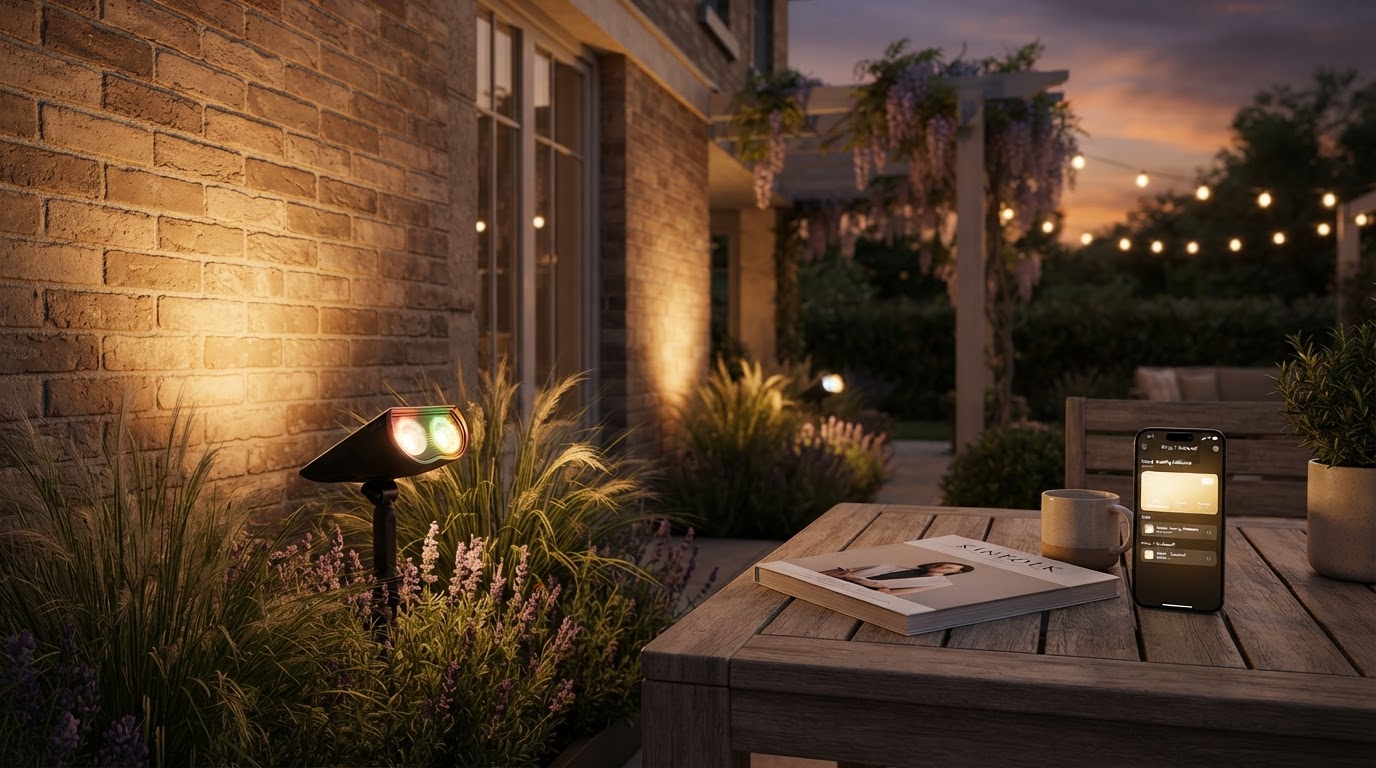 Why the Linkind SL5C Smart Solar Spotlight Elevates Night Landscape Design