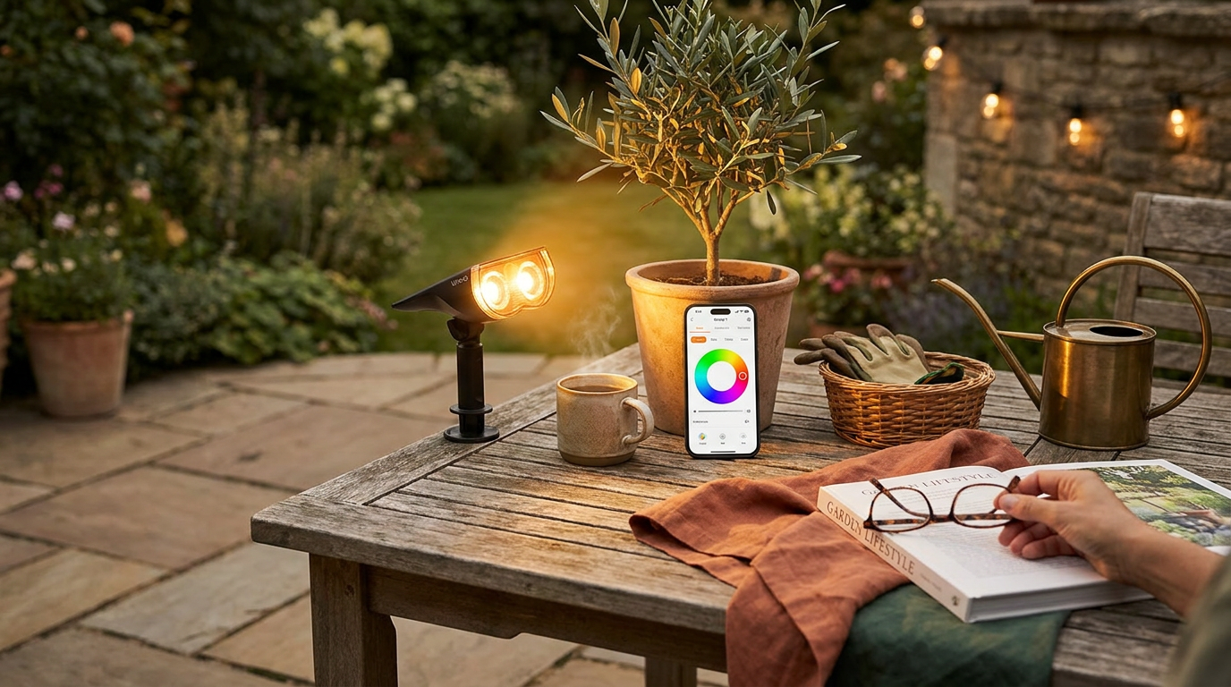 Smart Solar Spotlight Control via Mobile Applications
