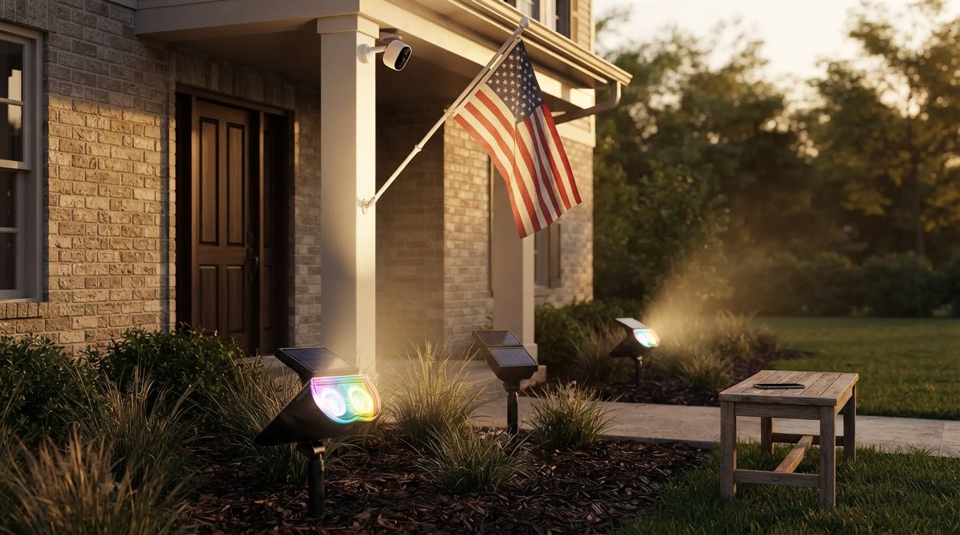 Security Camera Trends and Solar Spotlight Integration