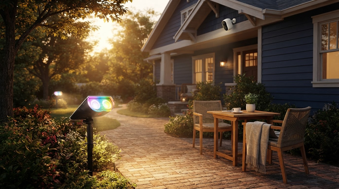 Smart Solar Spotlights and 4K Security Camera Testing