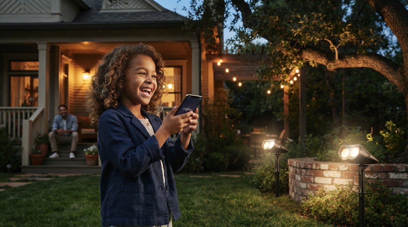Voice Control Setup for Smart Solar Spotlight Systems