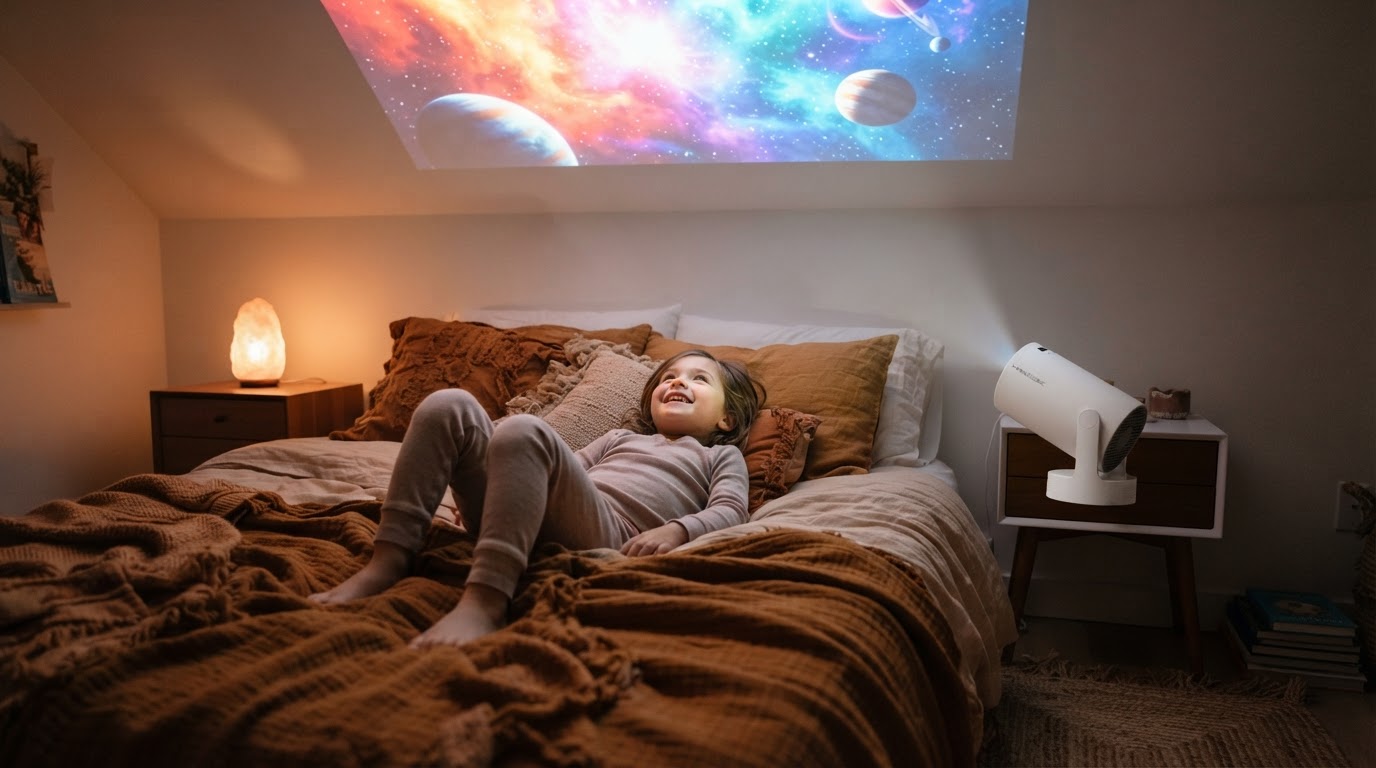Optimizing Magic Cubic Projector Setup for Ceiling Movies