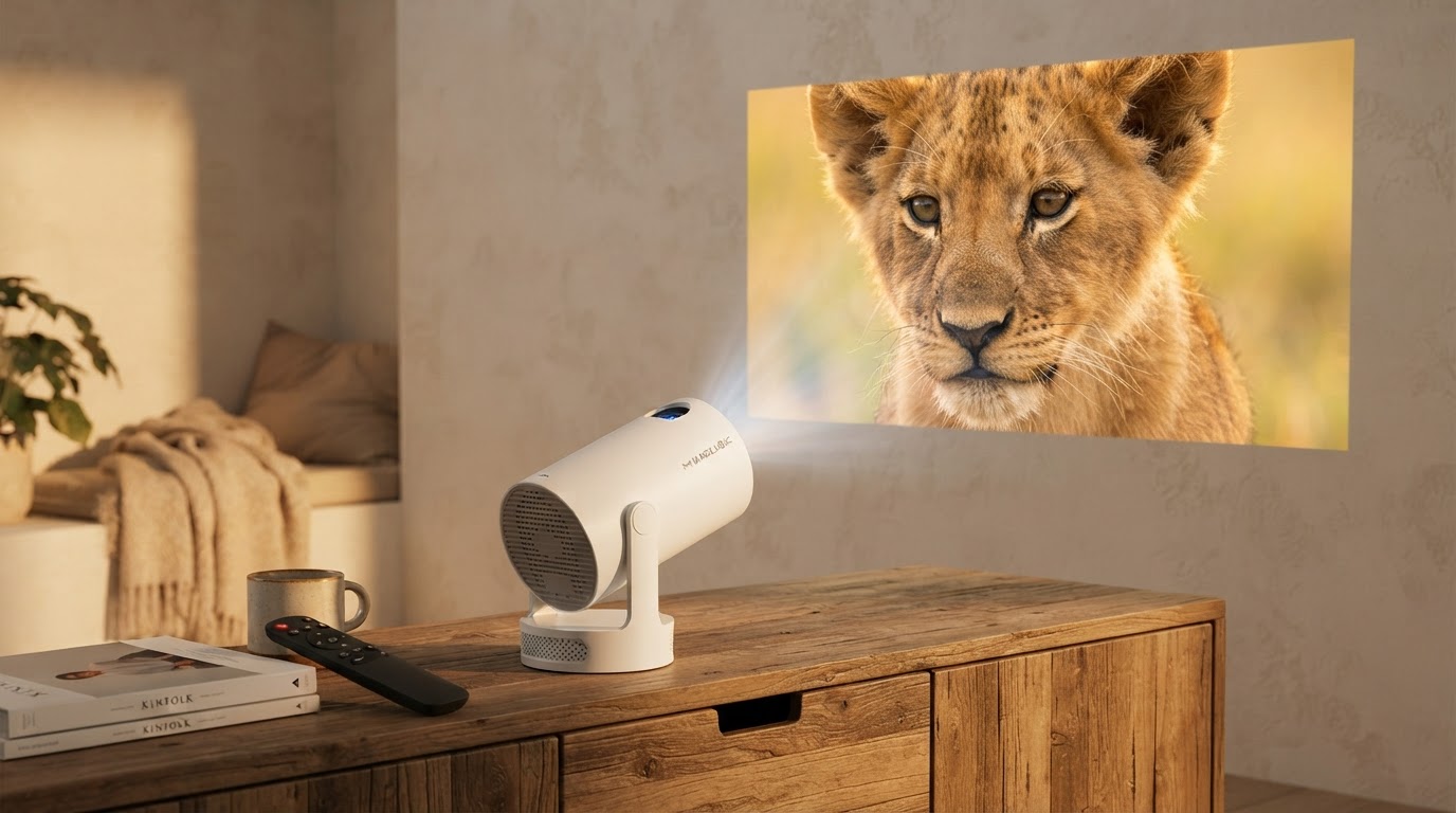 How does the Magic Cubic Projector handle 4K streaming?