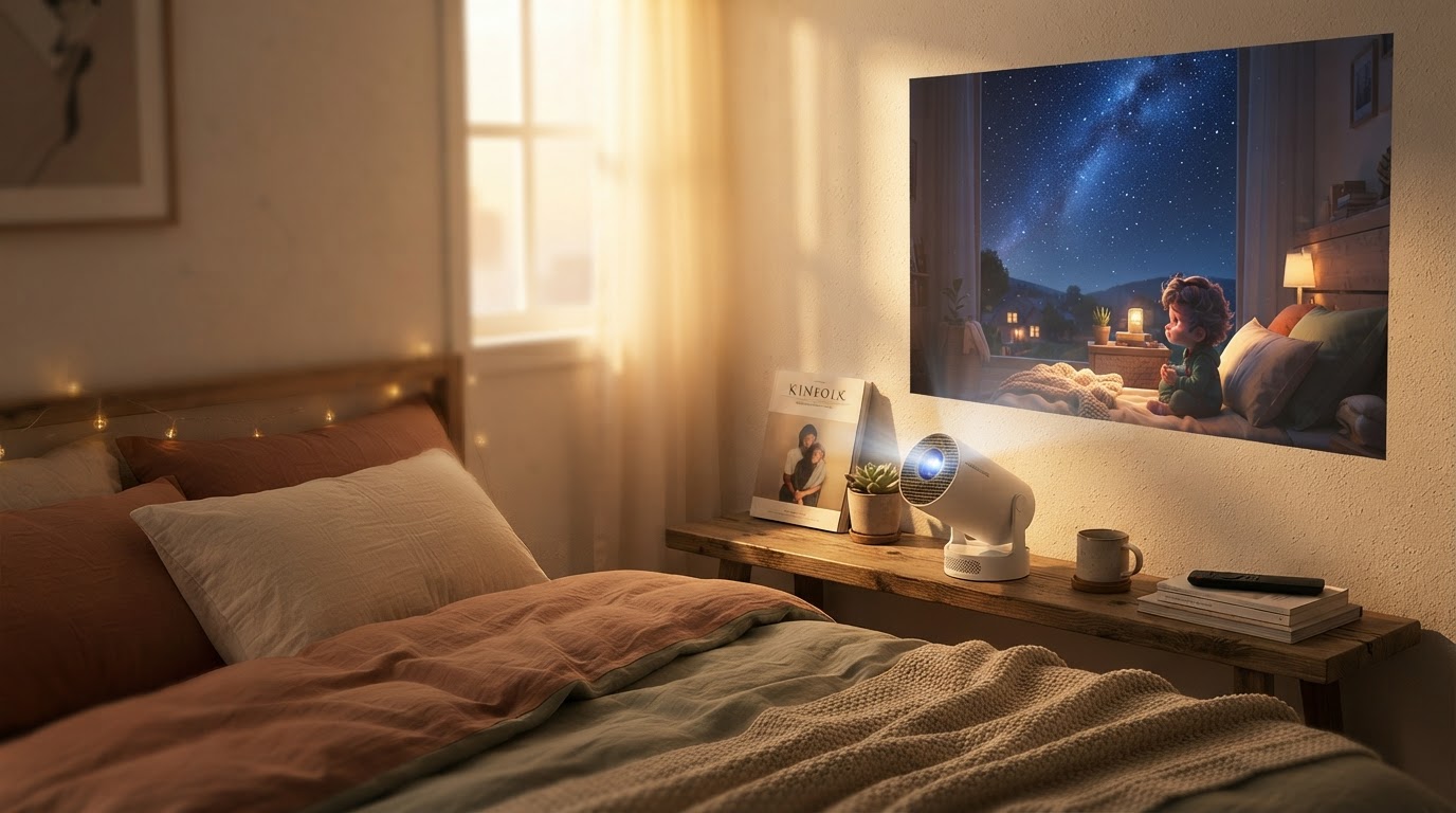 Magic Cubic Projector Performance for Modern Bedroom Design