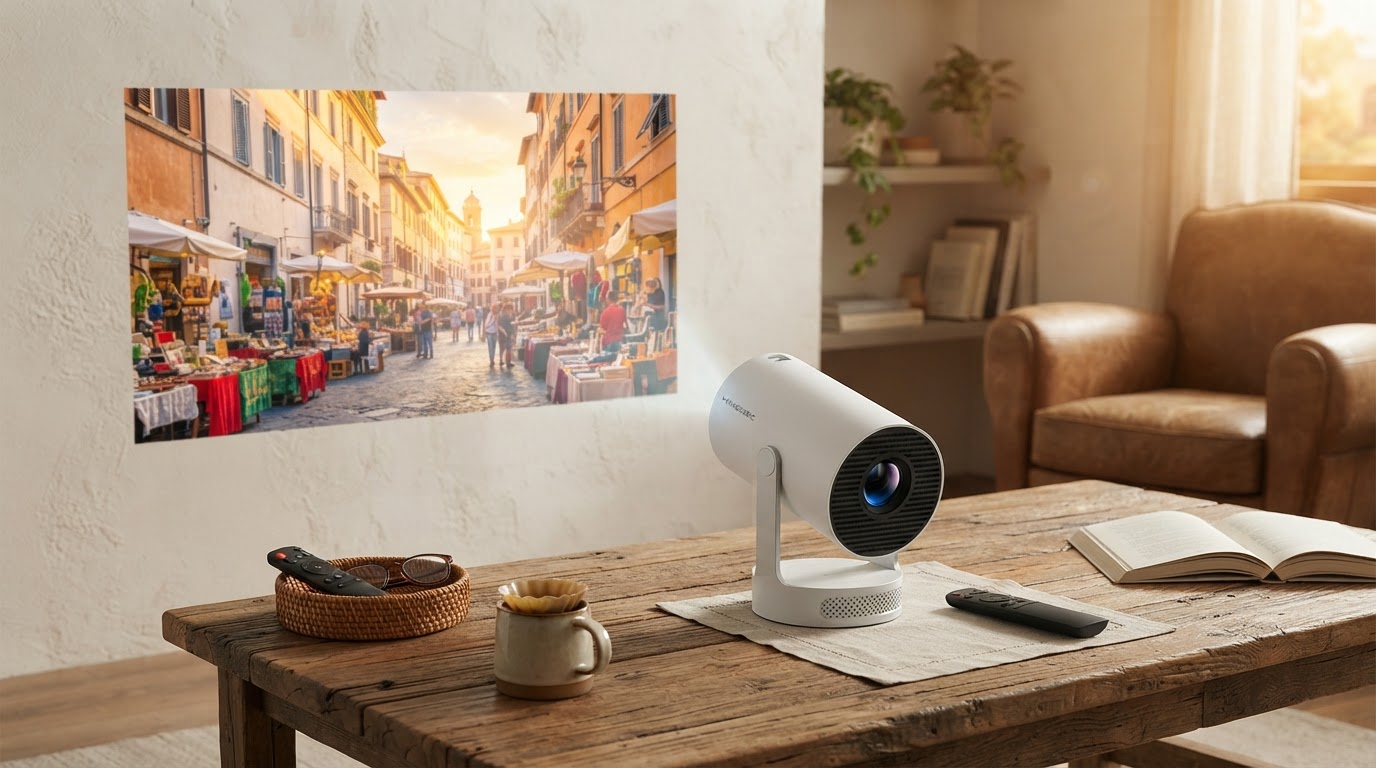 What are the key features of the Magic Cubic Projector?