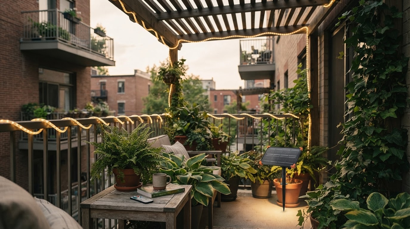 Can Solar LED Strip Lights Charge on Shaded Balconies?