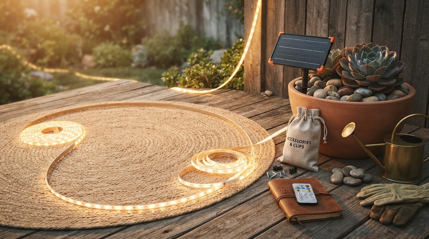 Weatherproofing Outdoors With Solar LED Strip Lights
