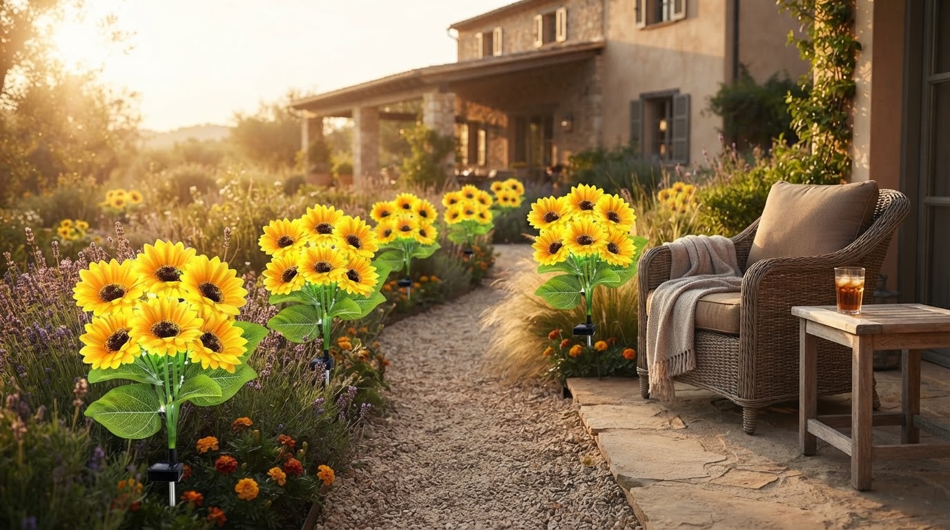Ahaorigin Solar Sunflower Sale and Garden Lighting Trends