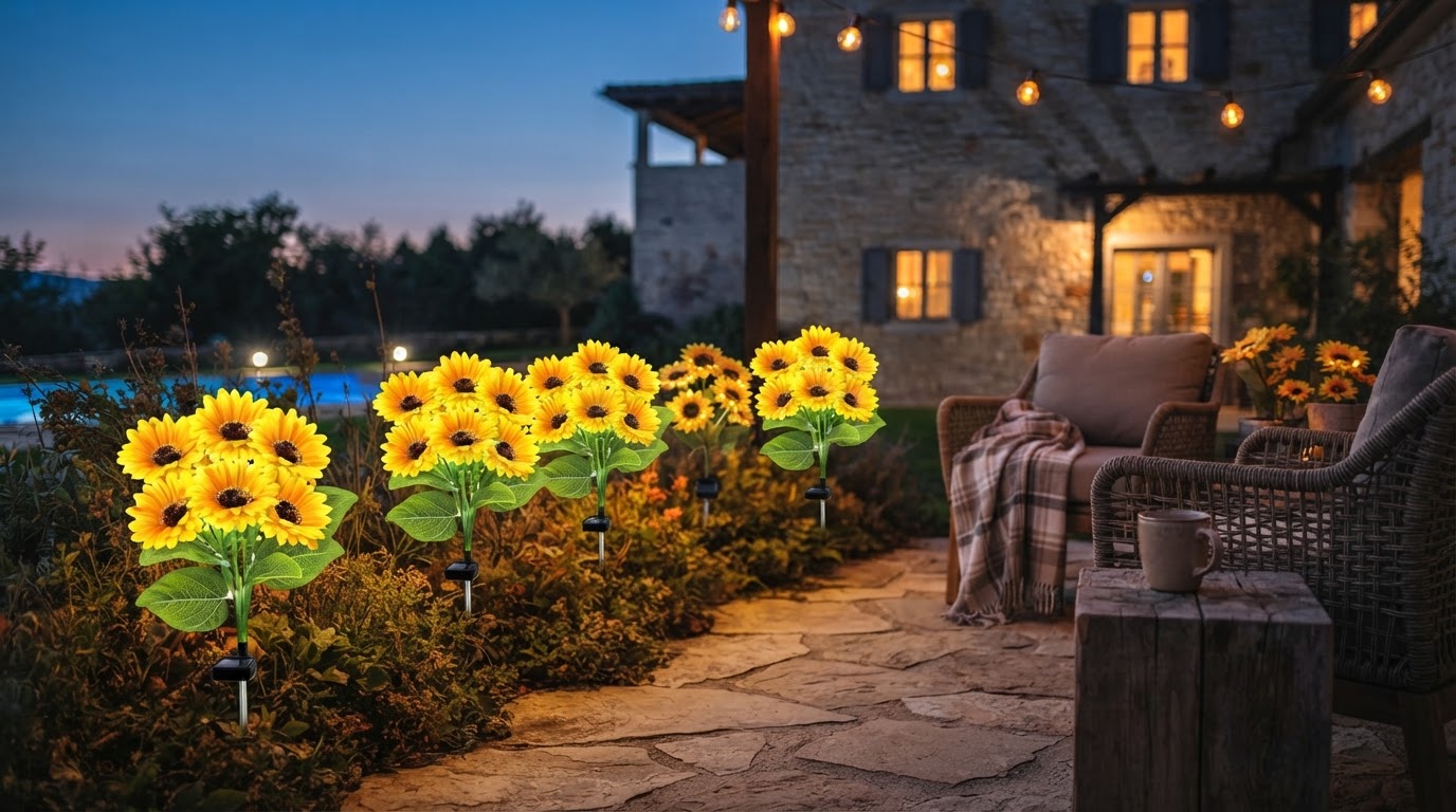 Fall Decor Sales Hit Amazon as Solar Sunflowers Trend