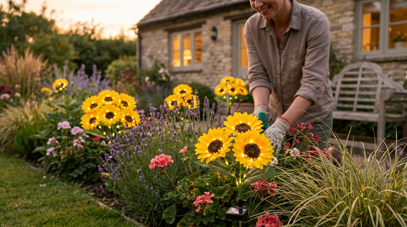 How Solar Flower Garden Lights Perform in Flower Beds