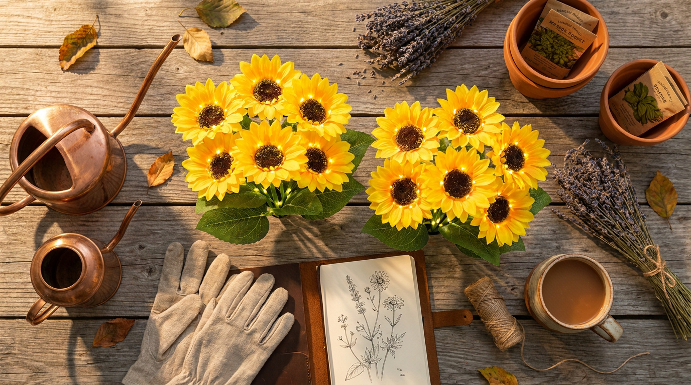 Improving Garden Ambience With Sunflower Solar Lights