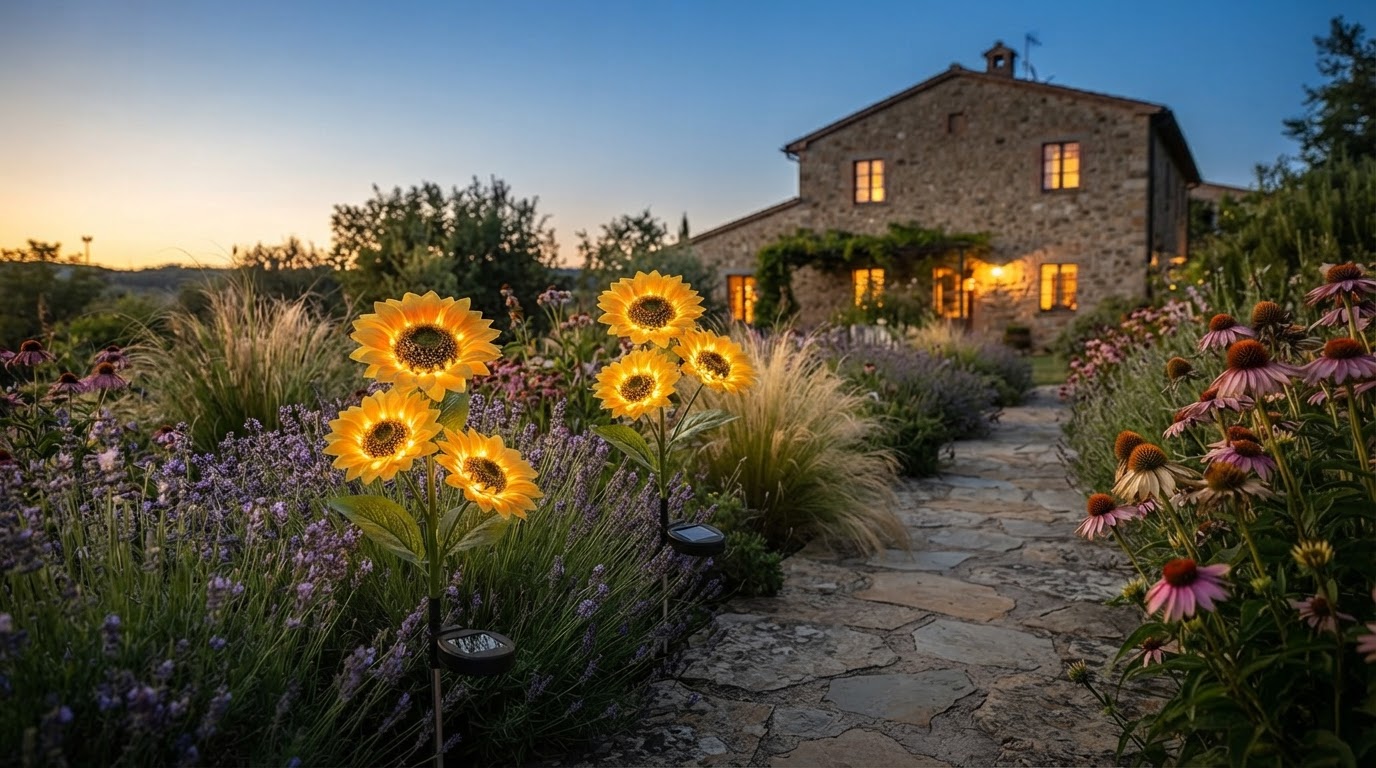 LETMY Discount vs. Sunflower Solar Lights Efficiency