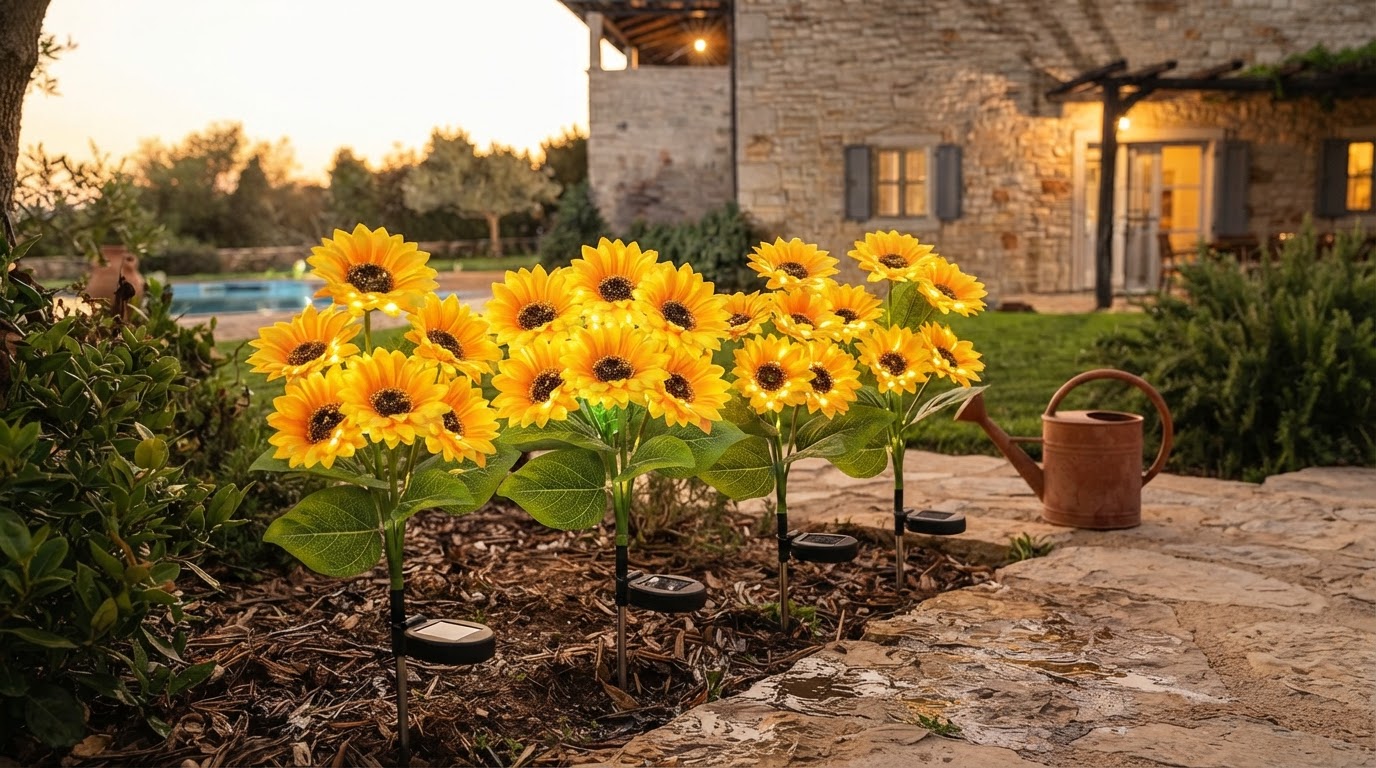 LETMY Solar Sunflower Deals and Garden Durability Testing