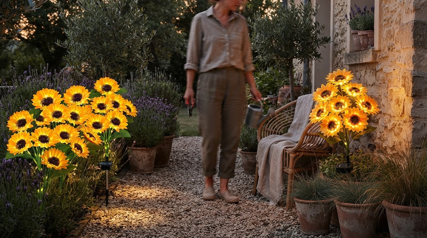 LETMY Sunflower Sale vs Sunflower Solar Lights Efficiency