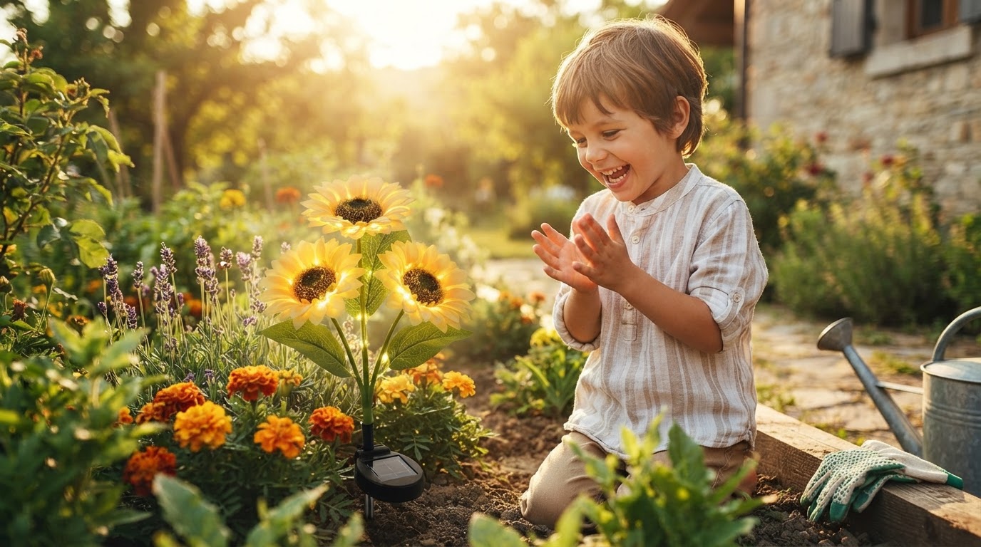 Optimizing Sunlight with Sunflower Solar Lights Stakes