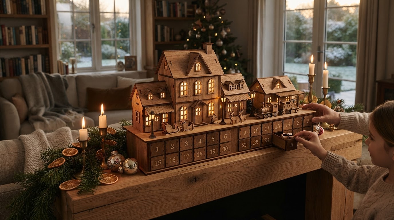 Why Choose a Wooden Christmas Village Advent Calendar?