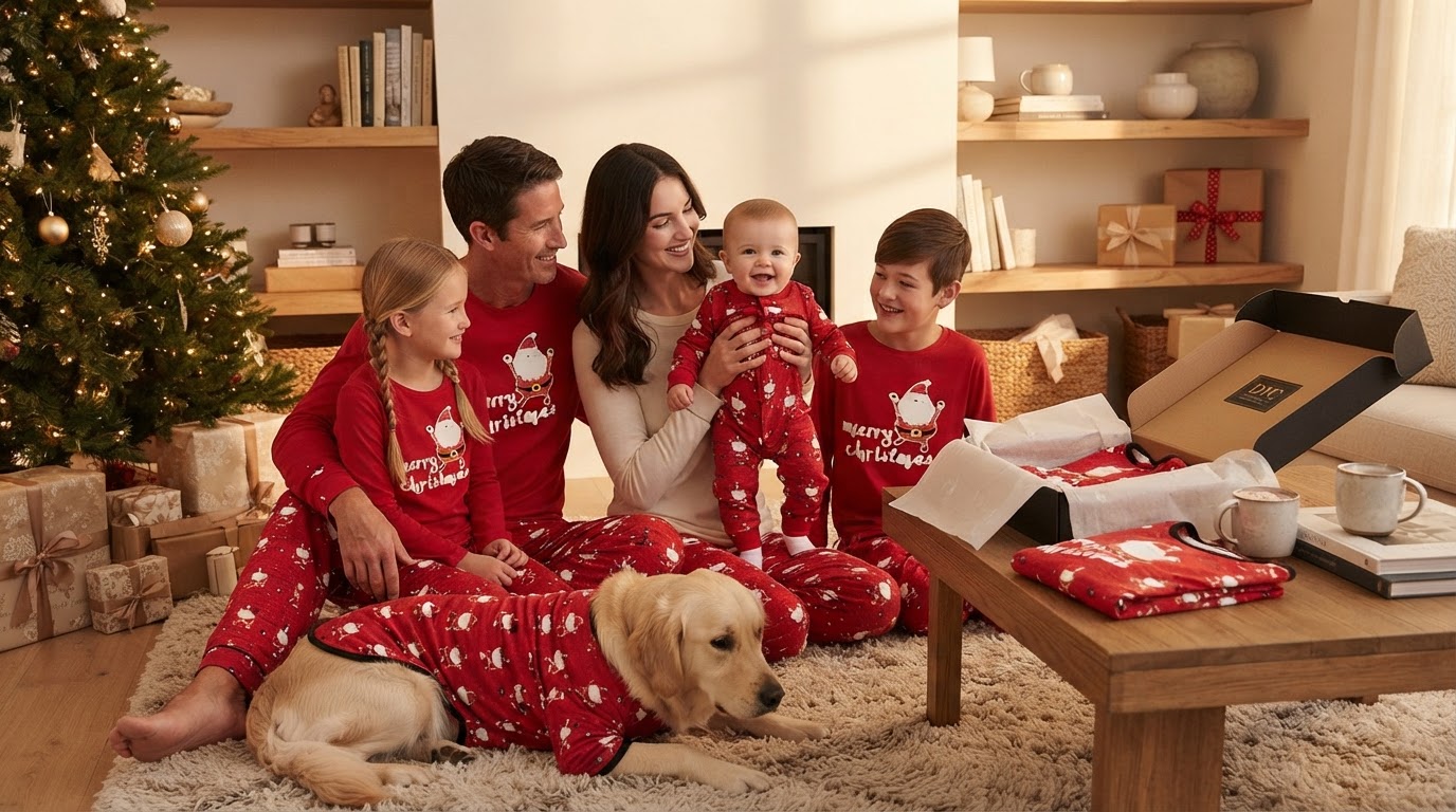 First Christmas Selection for Christmas Family Matching Pajama Set