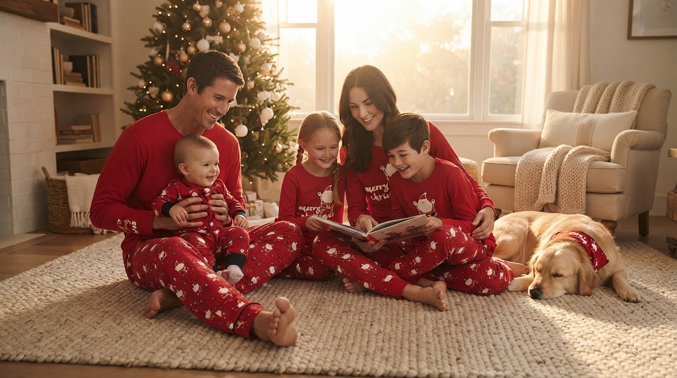 What makes Christmas Family Matching Pajama Set safe for babies?