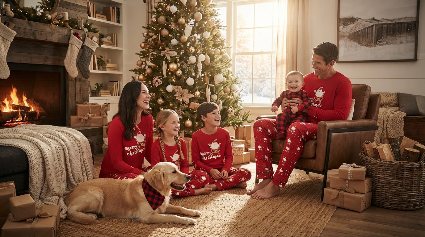 Buffalo Plaid Christmas Family Matching Pajama Set Review