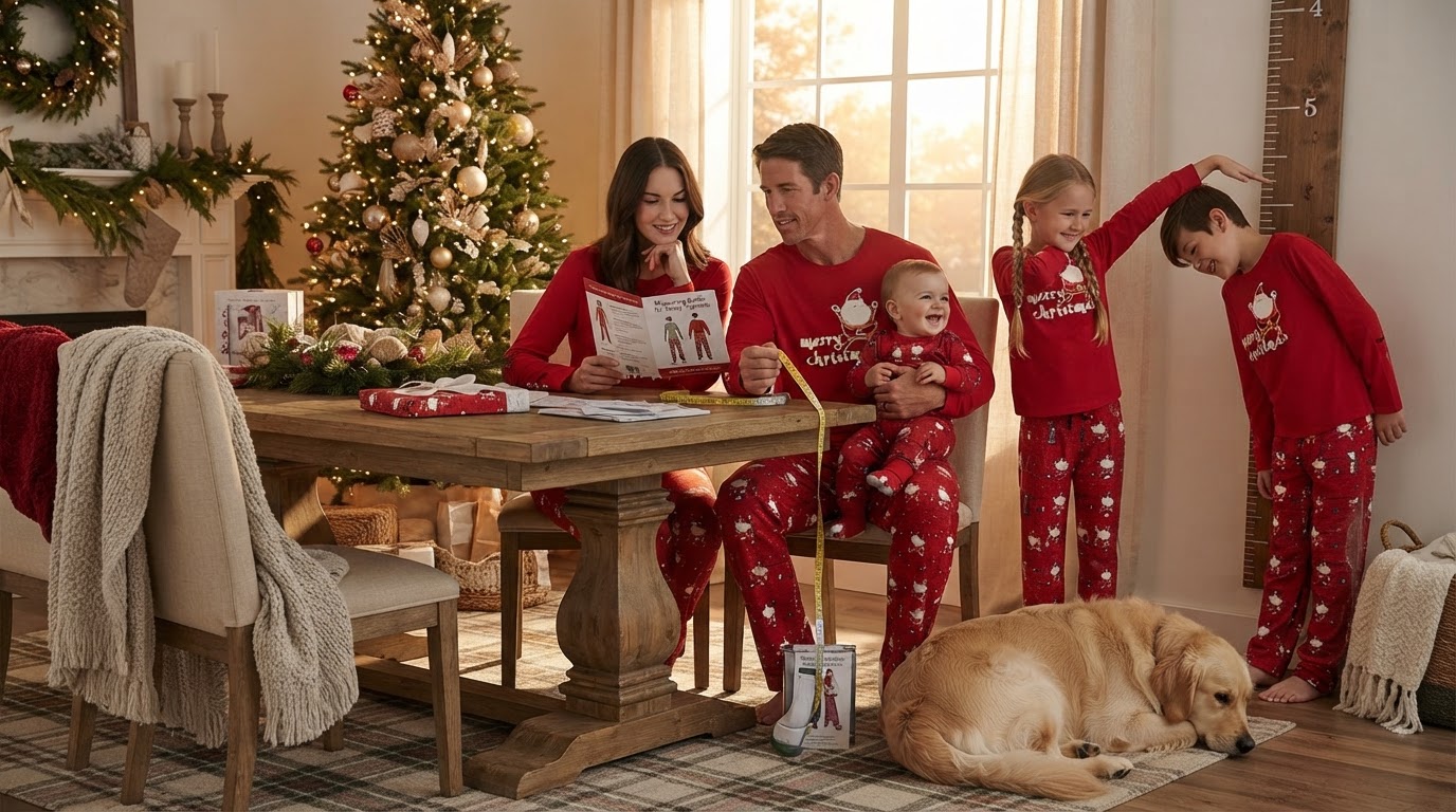 How to choose Christmas Family Matching Pajama Set sizes?